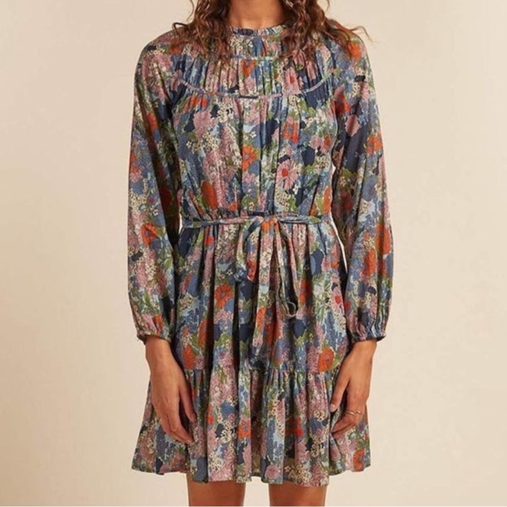 Trovata Birds of Paradis Abigail Dress Bramble Floral Print